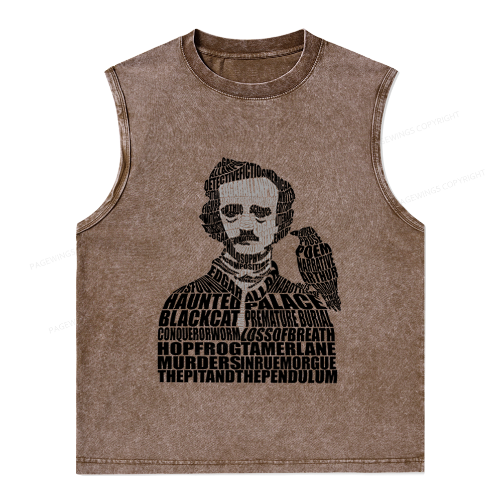 Pagewings Literature Lover Unisex Washed Tank Top