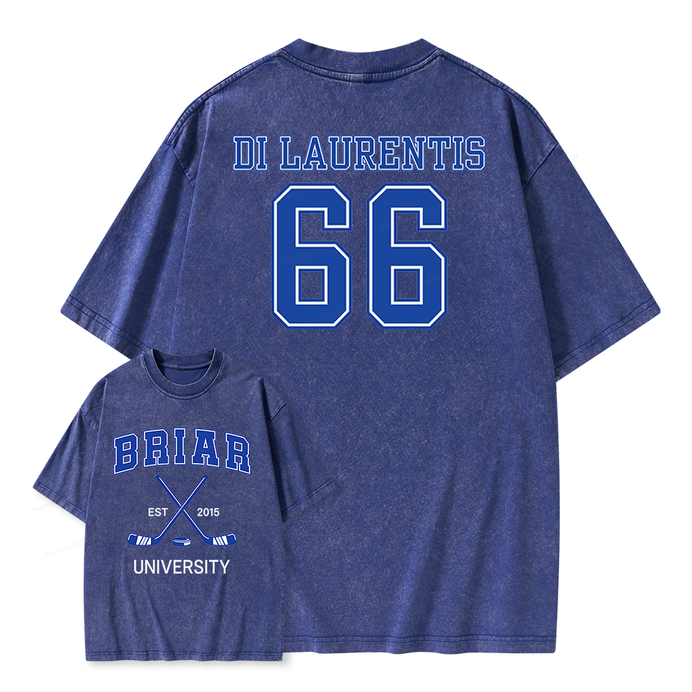 Pagewings Hockey Romance Unisex Washed T-shirt