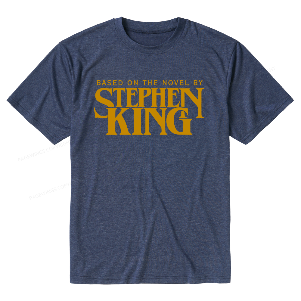 Pagewings Soft Based On A Novel By Horror Writer Unisex Heather T-Shirt