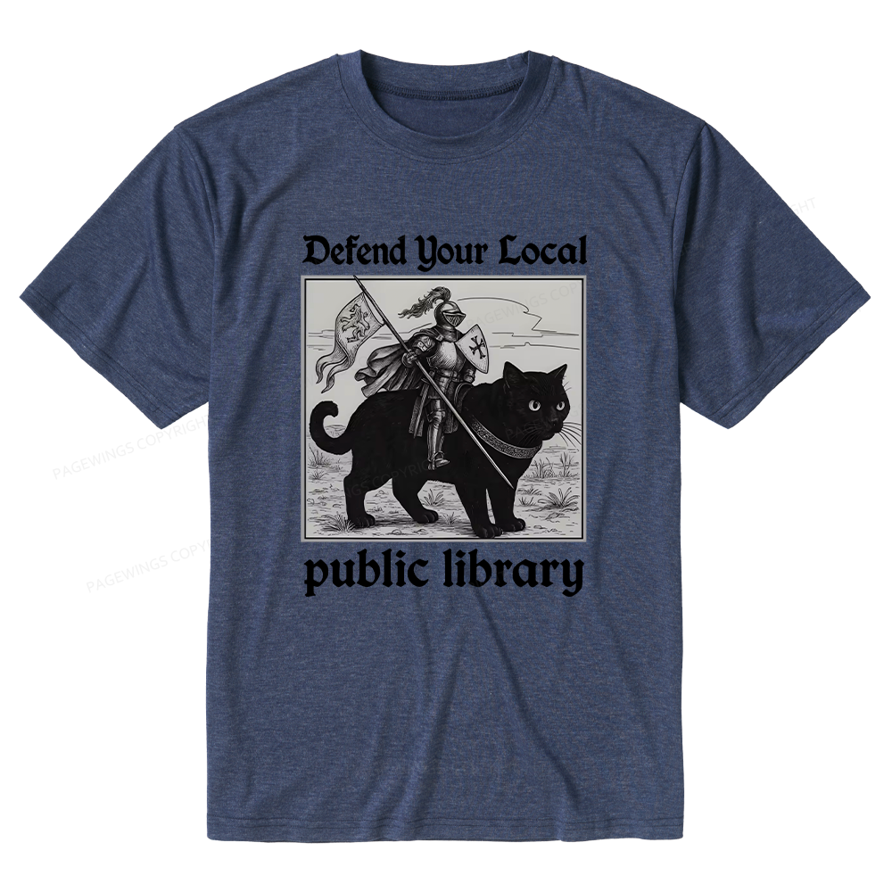 Pagewings Soft Defend Your Local public library Unisex Heather T-Shirt