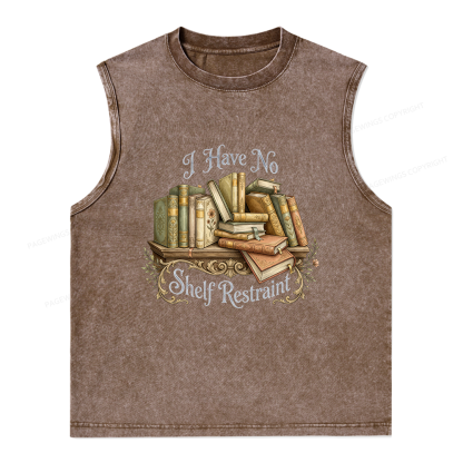 Pagewings I Have No Shelf Restraint Unisex Washed Tank Top