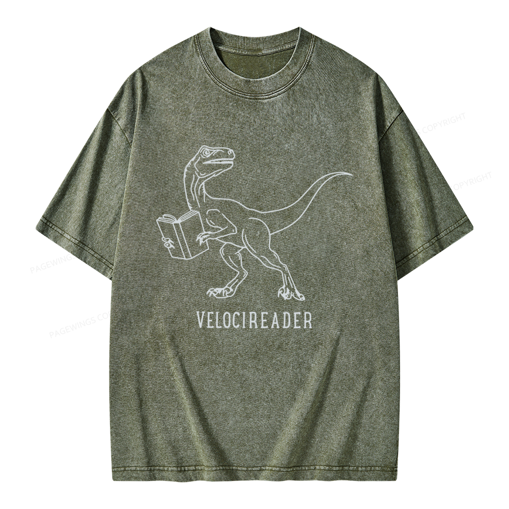Pagewings Velocireader Unisex Washed T-shirt