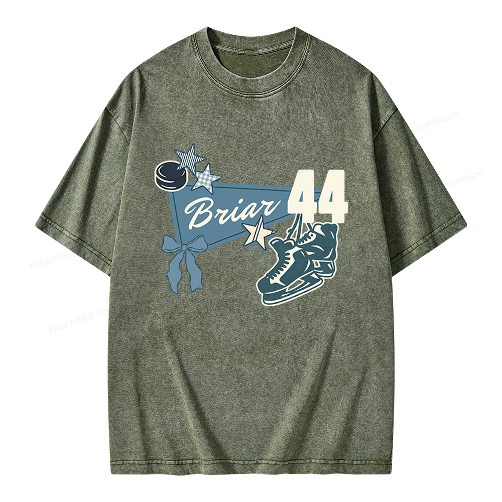 Pagewings Hockey Romance Unisex Washed T-shirt