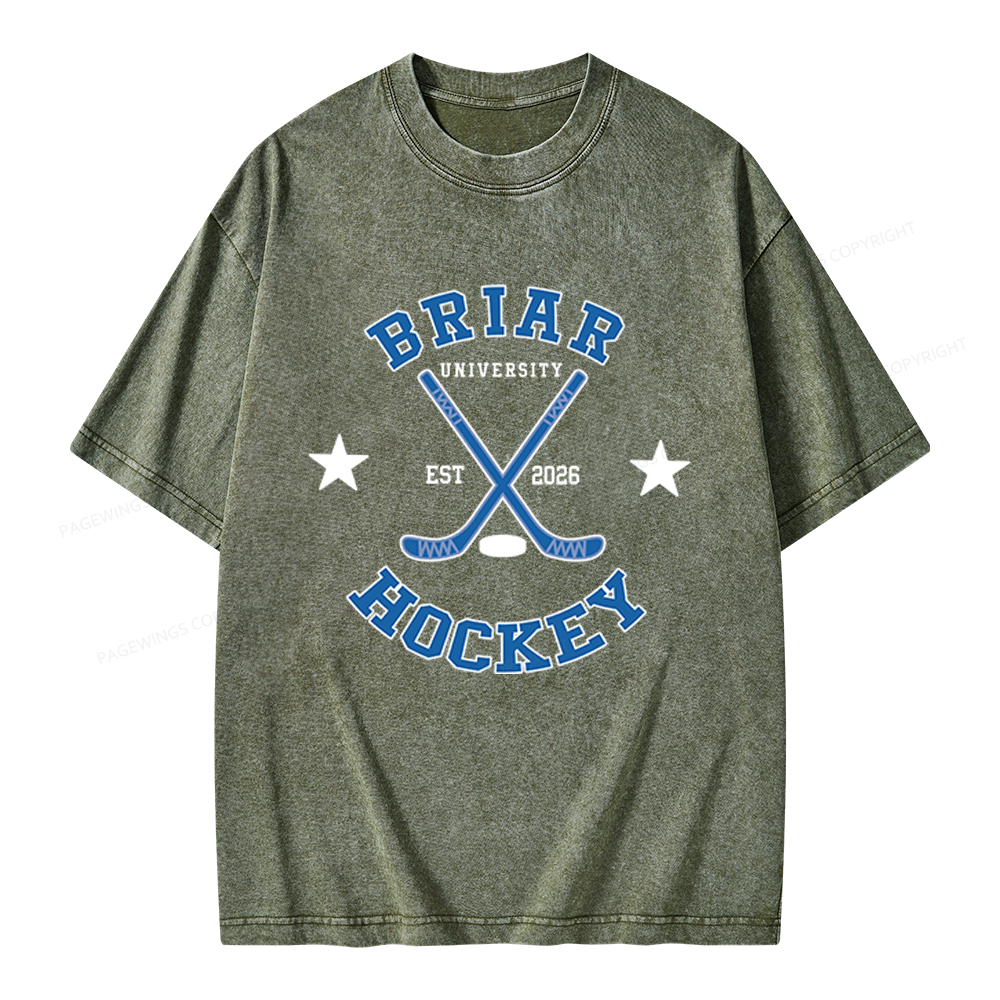 Pagewings Hockey Romance Unisex Washed T-shirt