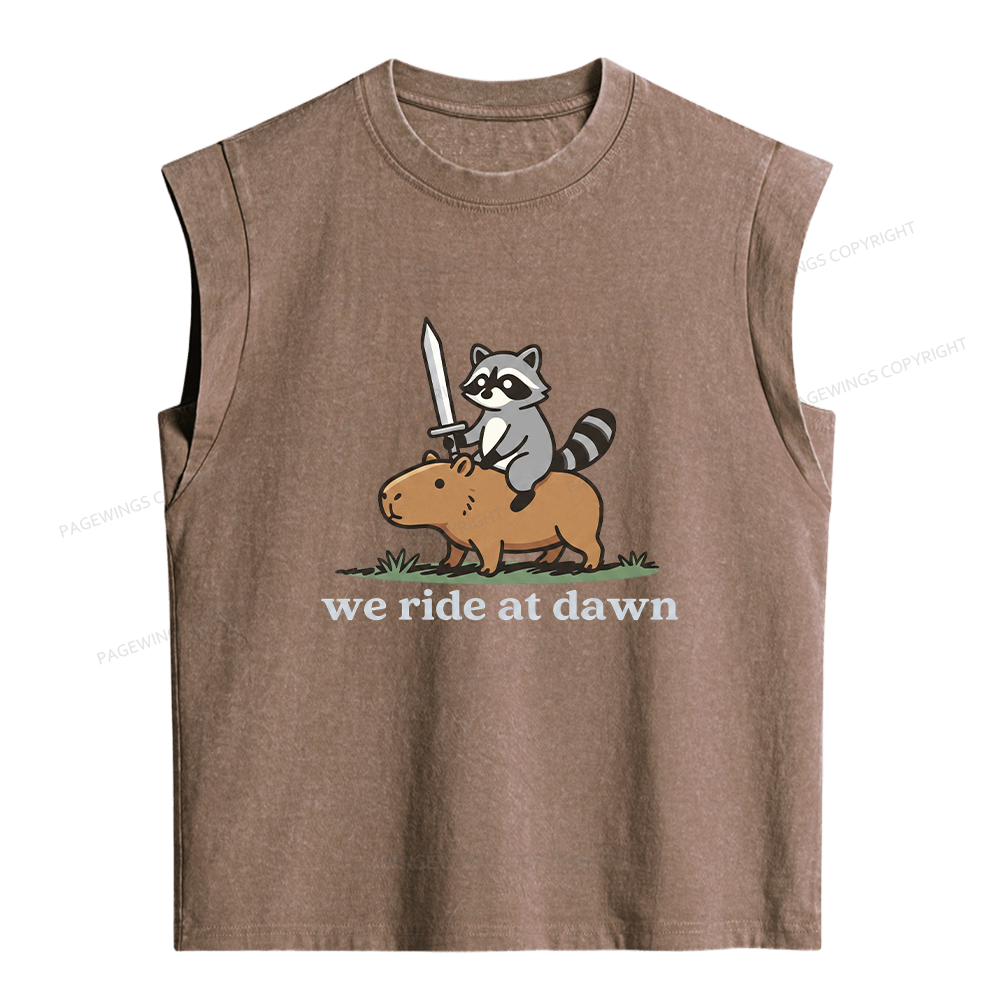 Pagewings We Read At Dawn Women's Washed Tank Top