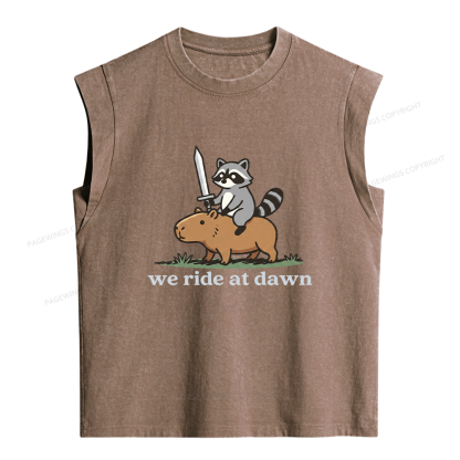 Pagewings We Read At Dawn Women's Washed Tank Top