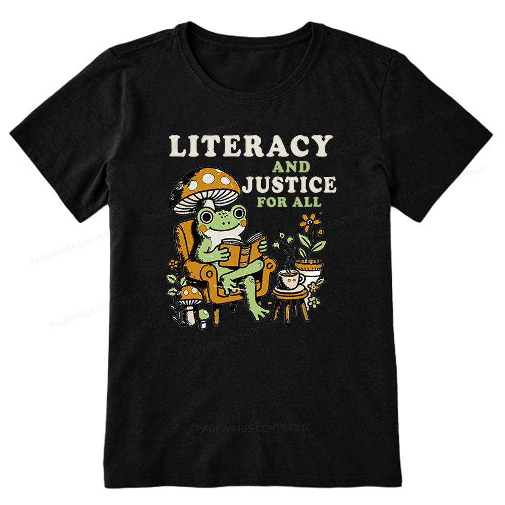Pagewings Literacy And Justice For All Unisex Classic T-shirt