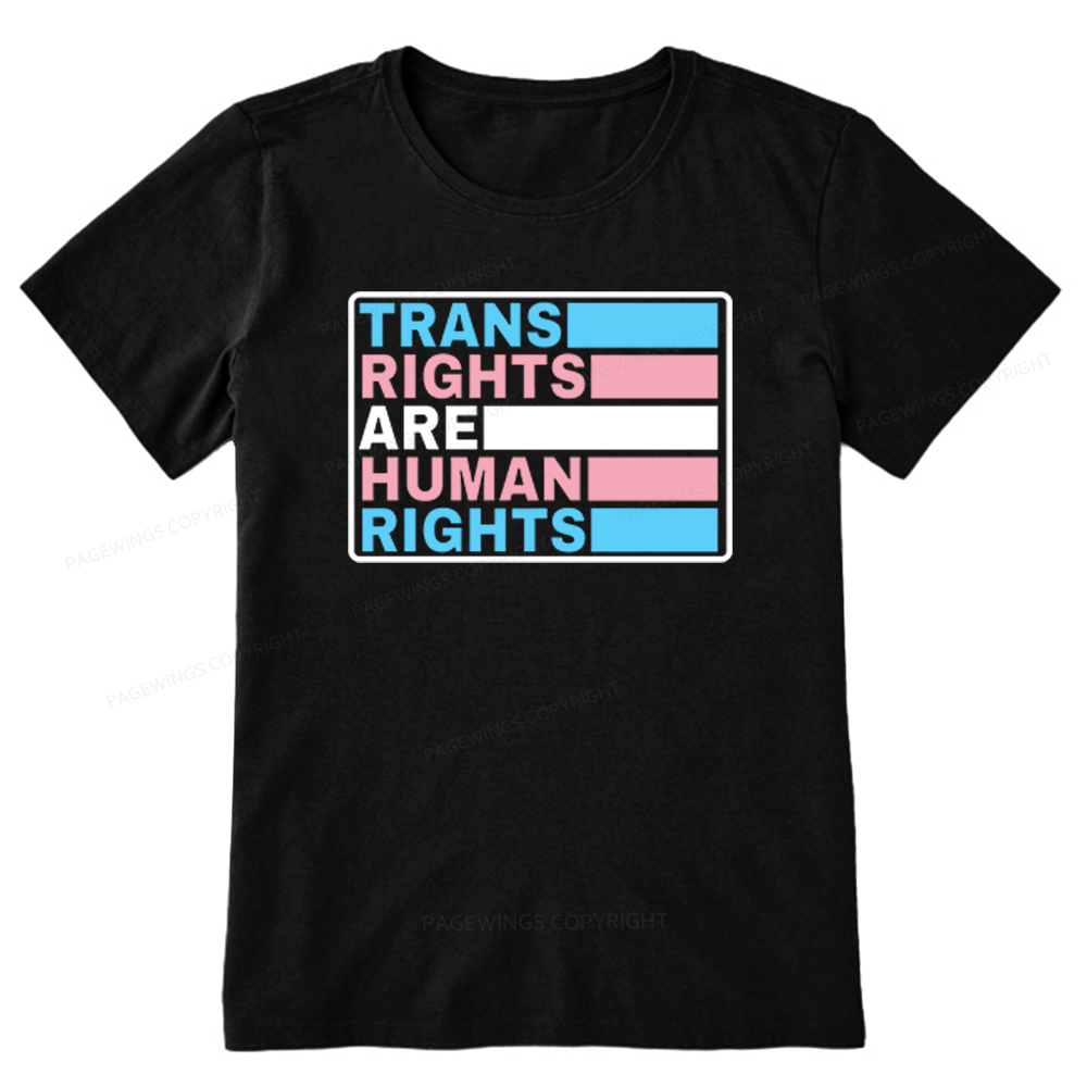 Pagewings Trans Rights Are Human Rights Unisex Classic T-shirt
