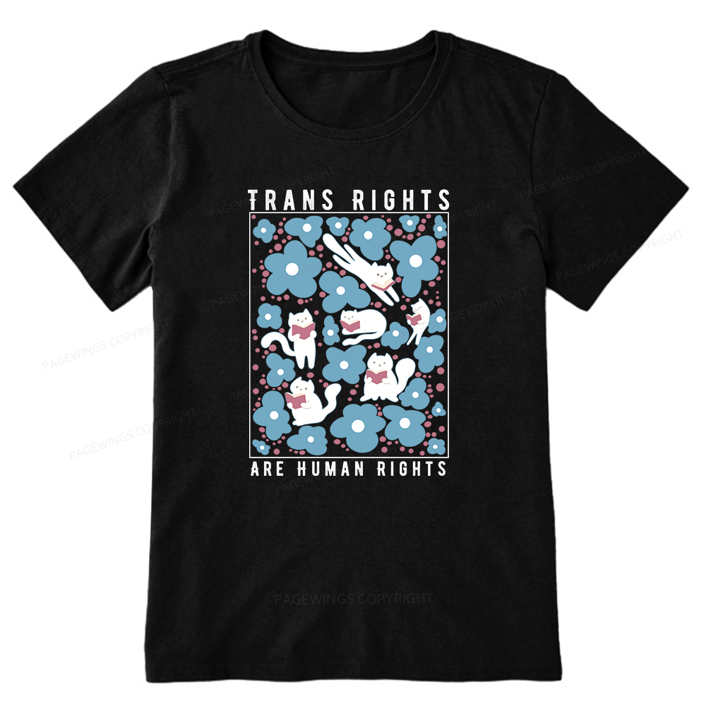 Pagewings Trans Rights Are Human Rights Unisex Classic T-shirt