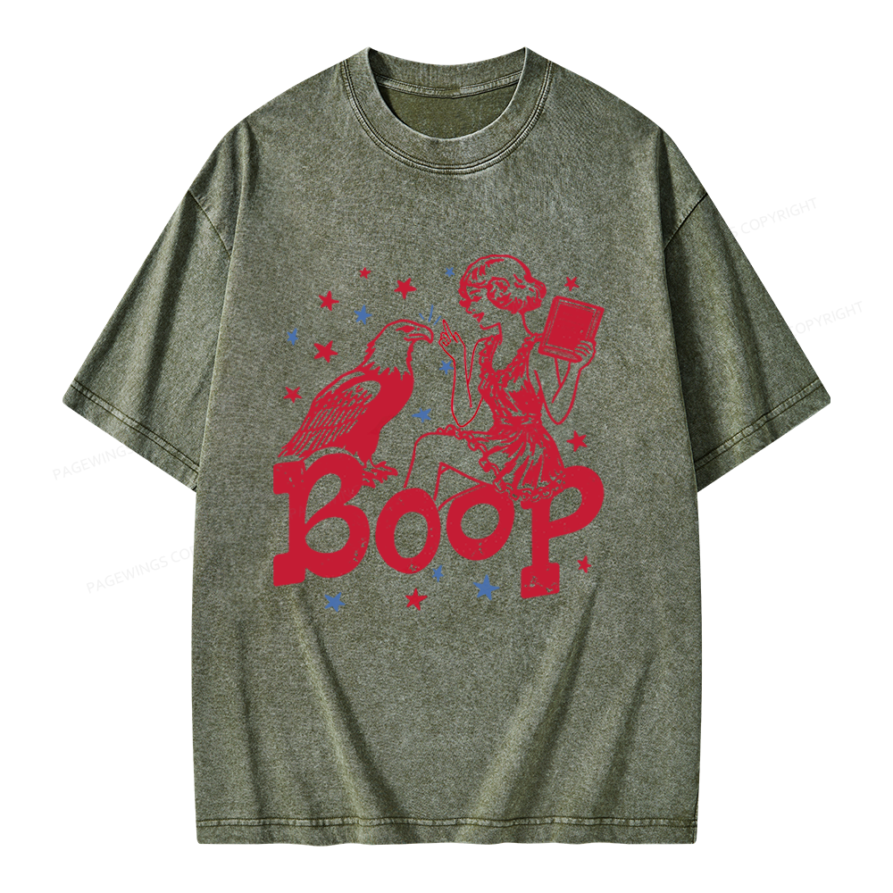Pagewings Eagle Boop Unisex Washed T-shirt