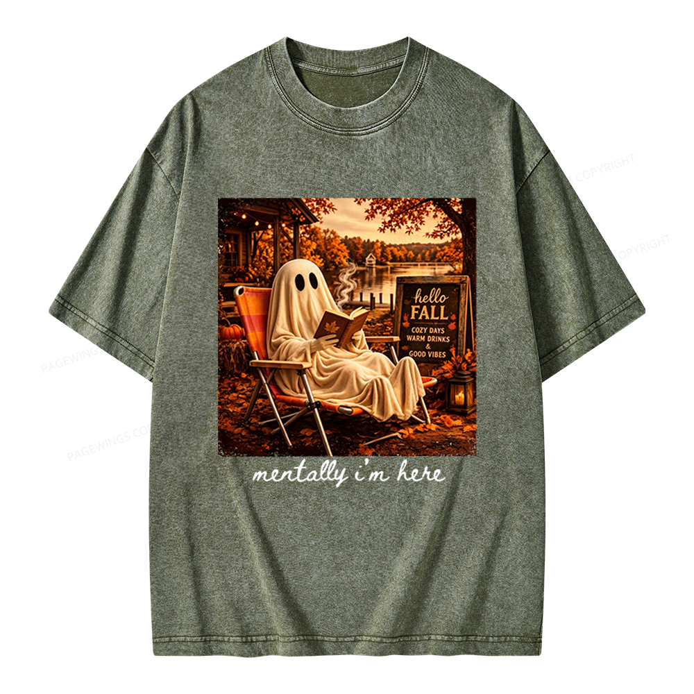 Pagewings Summerween Unisex Washed T-shirt