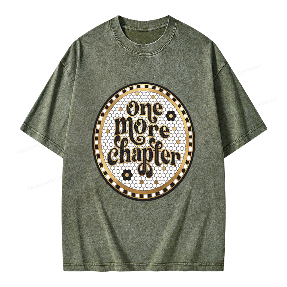 Pagewings One More Chapter Unisex Washed T-shirt
