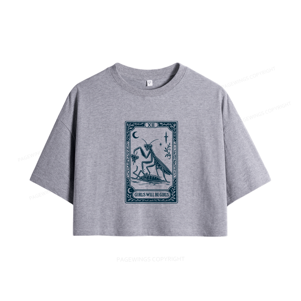 Pagewings Girls Will Be Girls Women Crop Tops