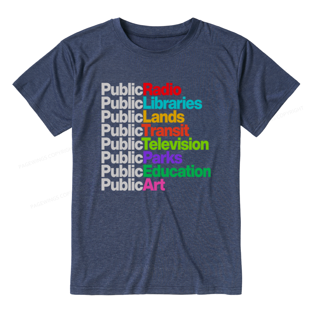 Pagewings Soft Public Libraries Unisex Heather T-Shirt