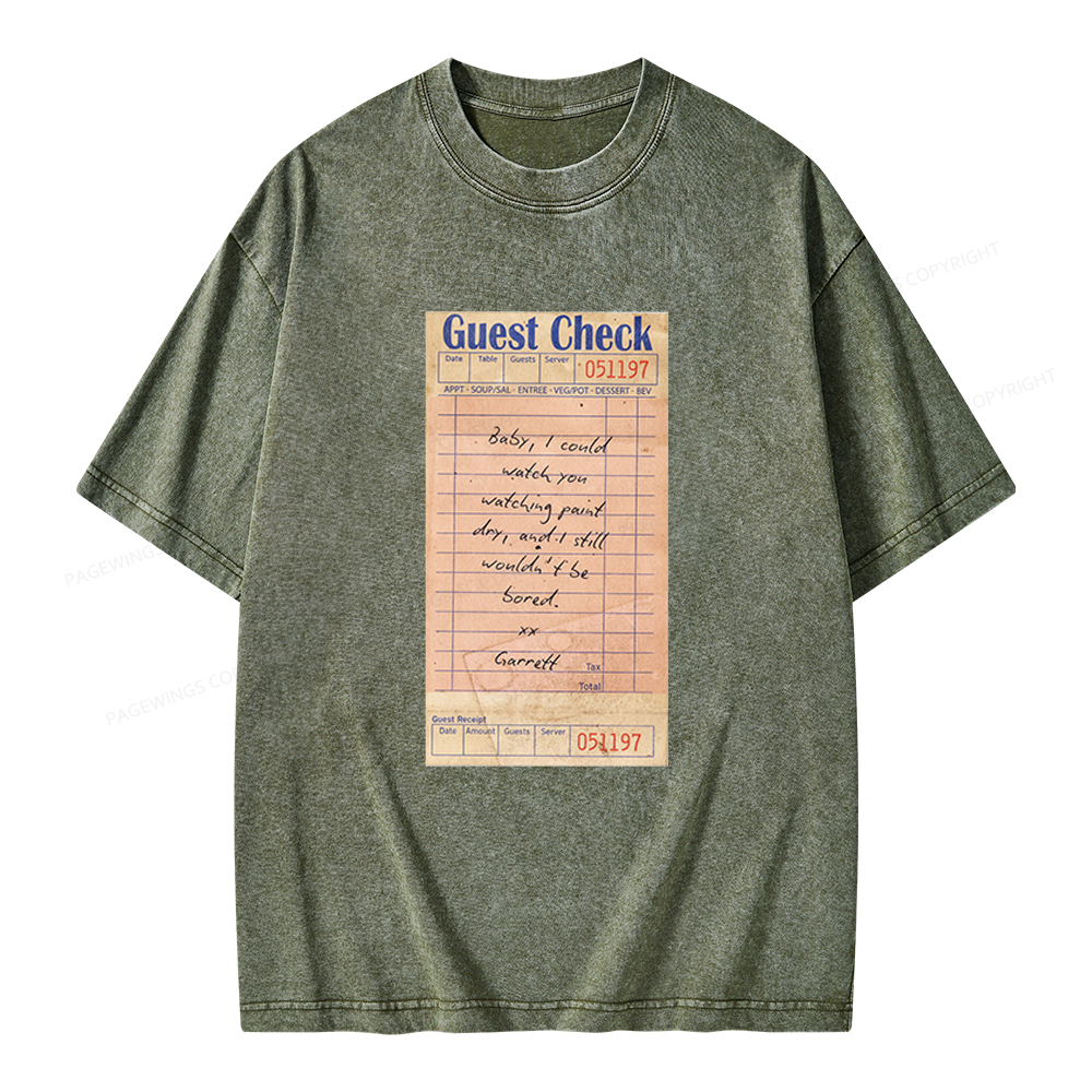 Pagewings Hockey Romance Unisex Washed T-shirt