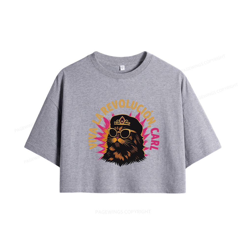Pagewings Sci-Fi Novel Lover Women Crop Tops
