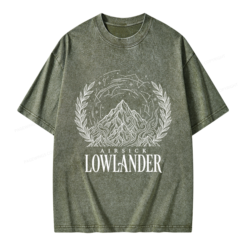 Pagewings Fantasy Books Lover Unisex Washed T-shirt