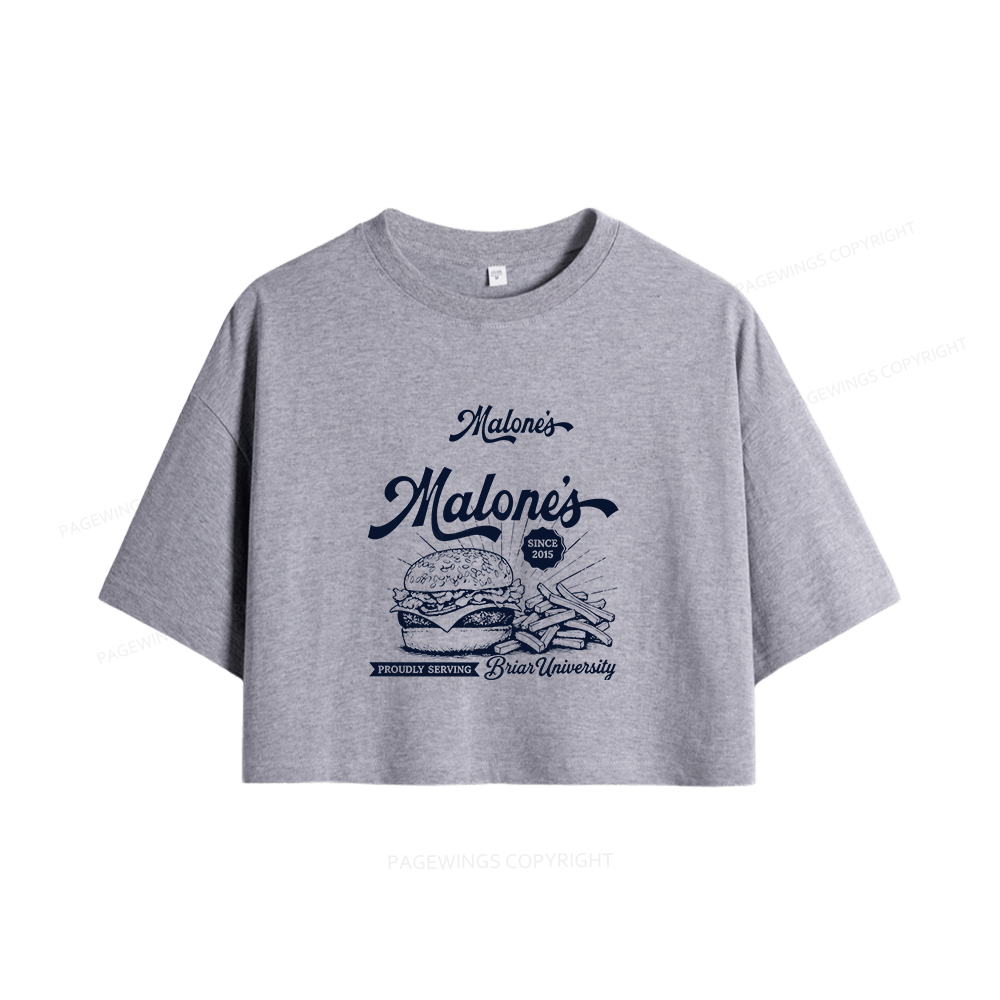 Pagewings Hockey Romance Women Crop Tops