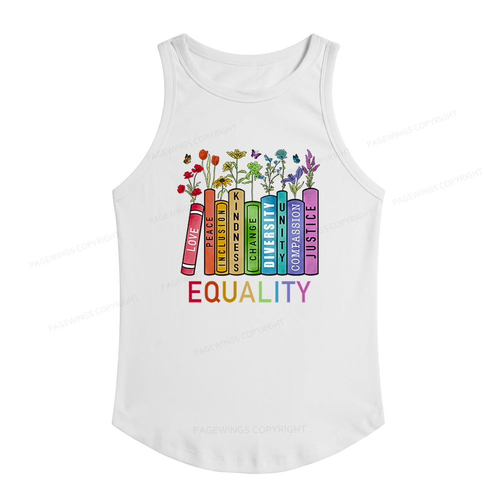 Pagewings Slim Fit Equal Rights Women's Fitted Tank Top