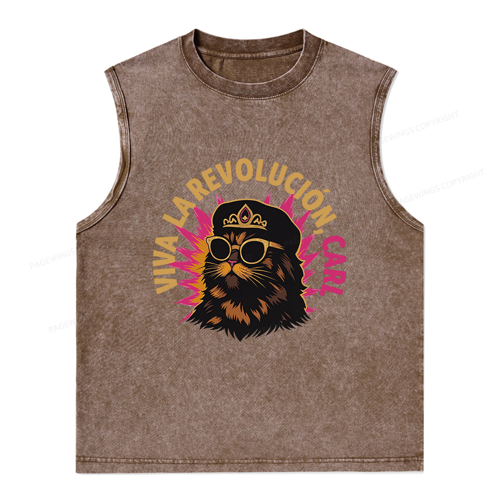 Pagewings Sci-Fi Novel Lover Unisex Washed Tank Top