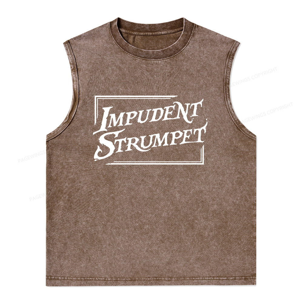 Pagewings Impudent Strumpet Unisex Washed Tank Top