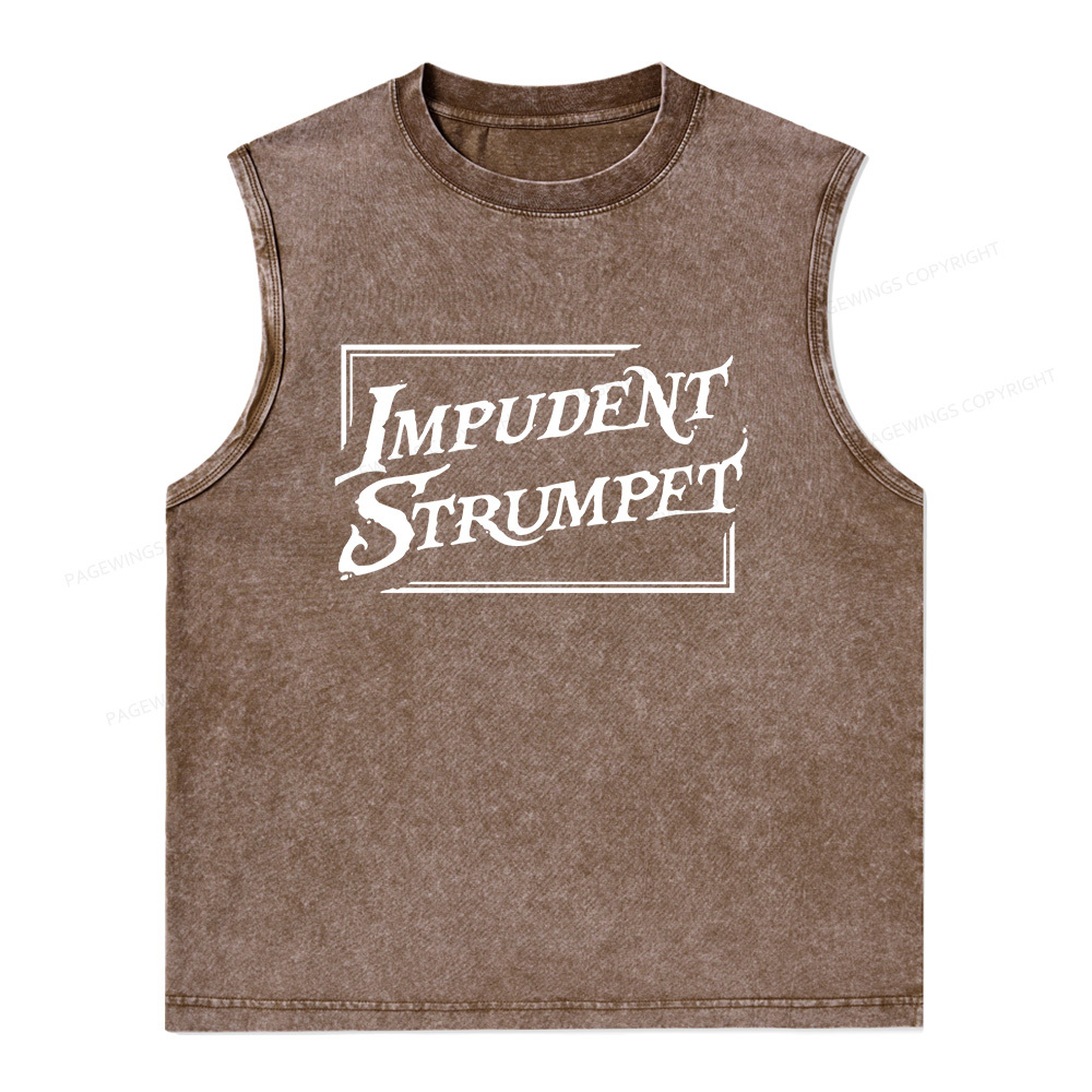 Pagewings Impudent Strumpet Unisex Washed Tank Top