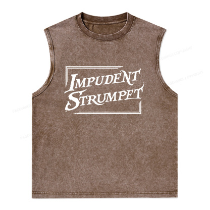 Pagewings Impudent Strumpet Unisex Washed Tank Top
