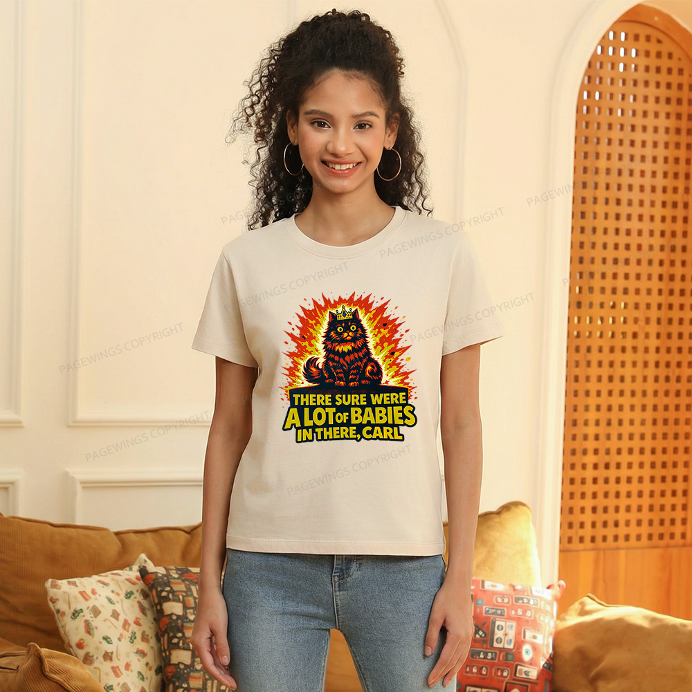 Pagewings A Lot Of Babies In There Women's Washed T-shirt