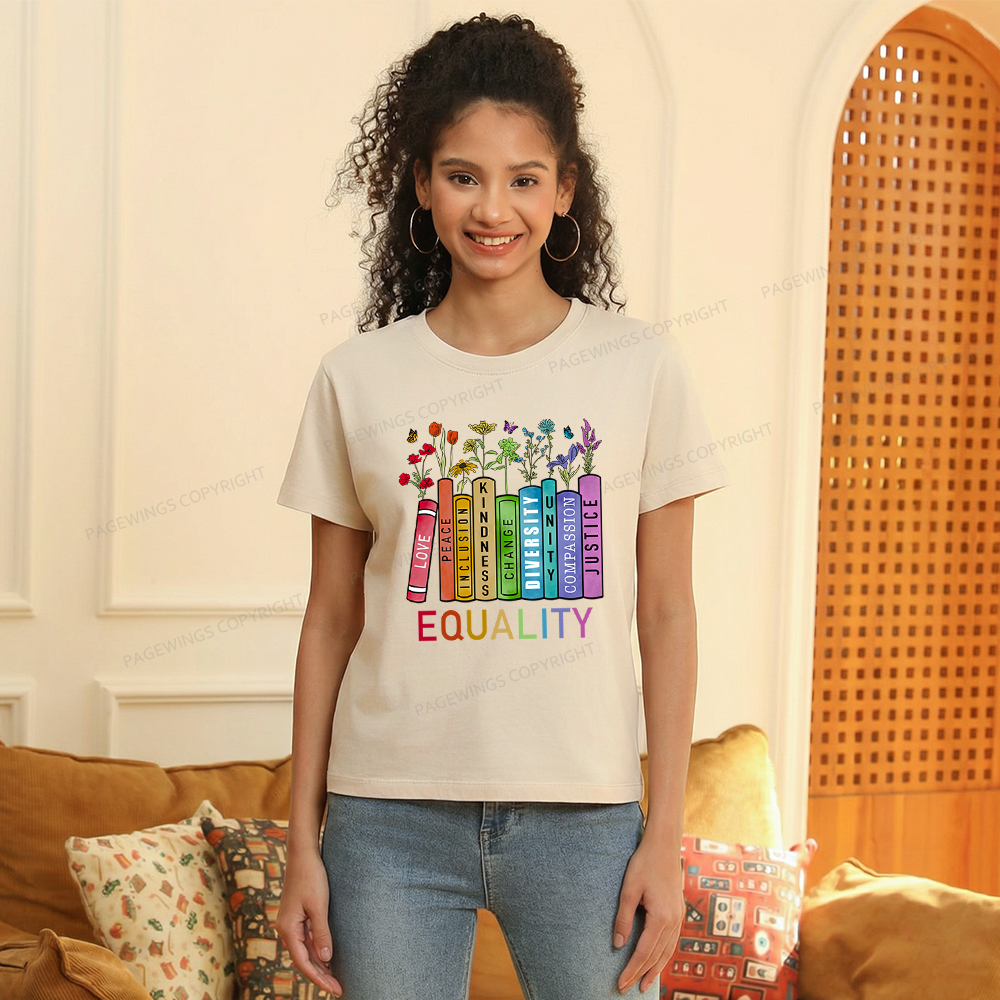 Pagewings Equal Rights Women's Washed T-shirt