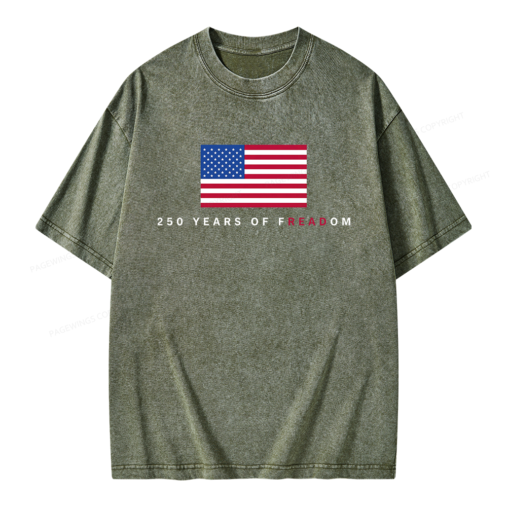 Pagewings Freadom Unisex Washed T-shirt