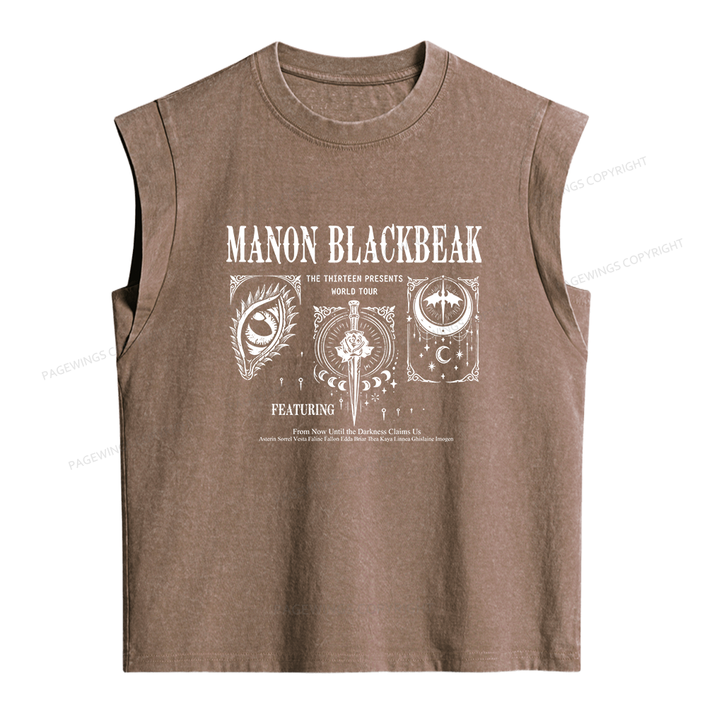 Pagewings Fantasy Book Lover Women's Washed Tank Top