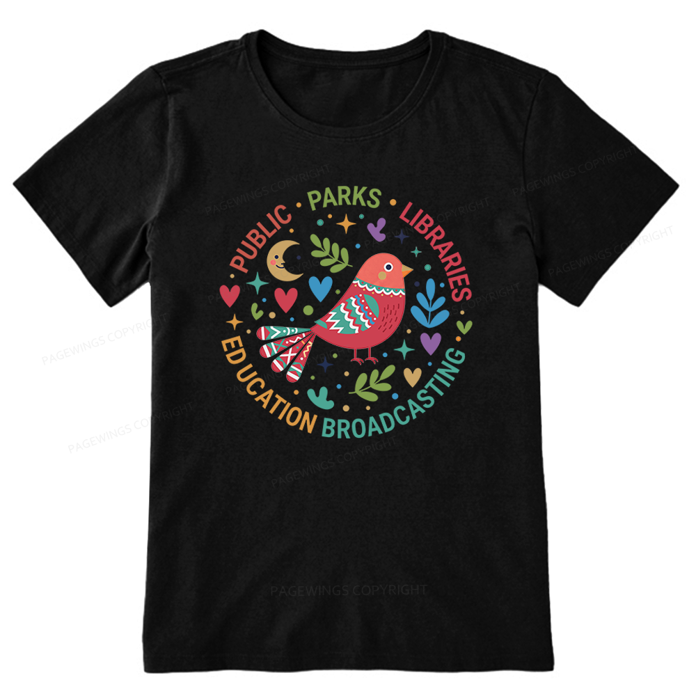 Pagewings Public Parks Libraries Education Unisex Classic T-shirt
