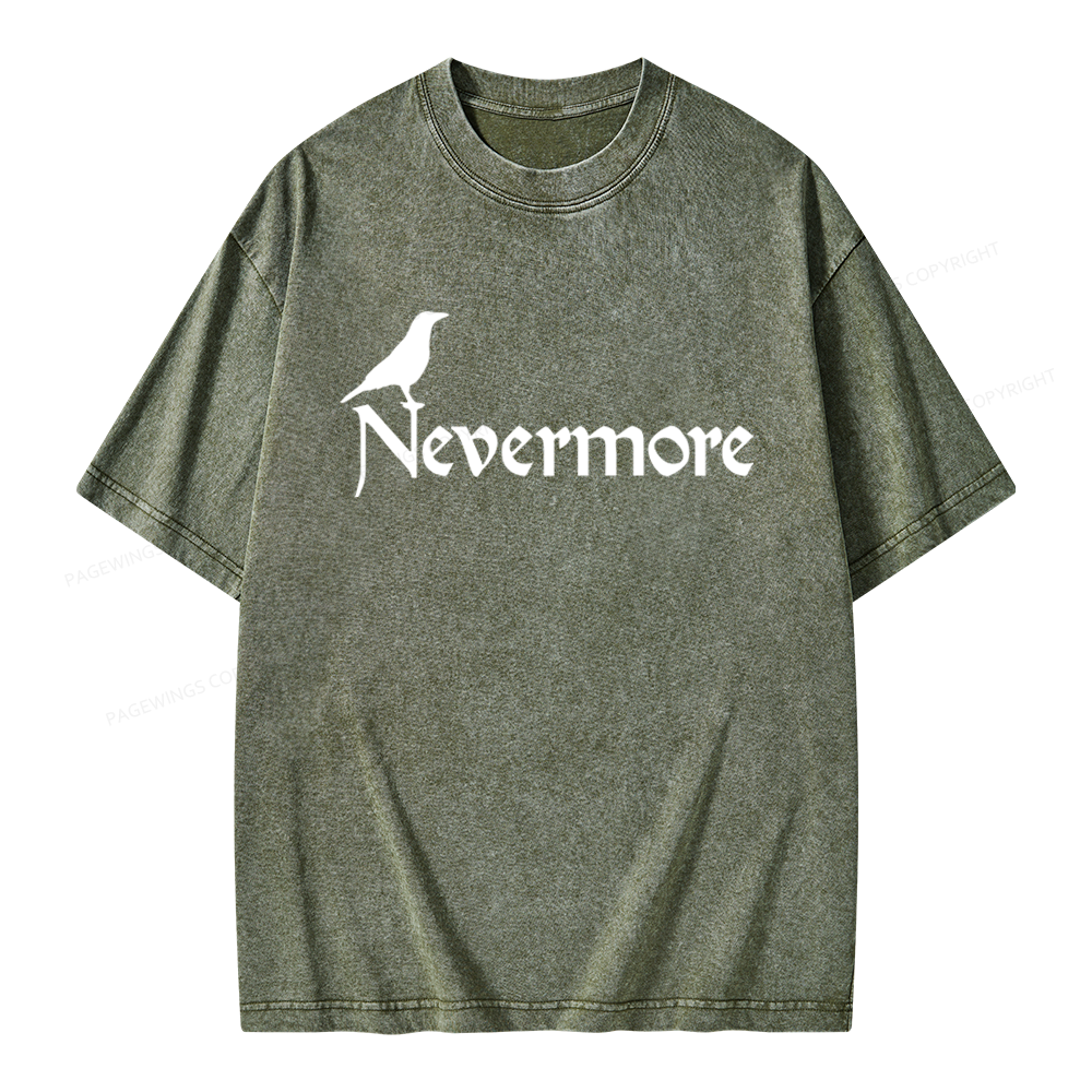 Pagewings Nevermore Unisex Washed T-shirt