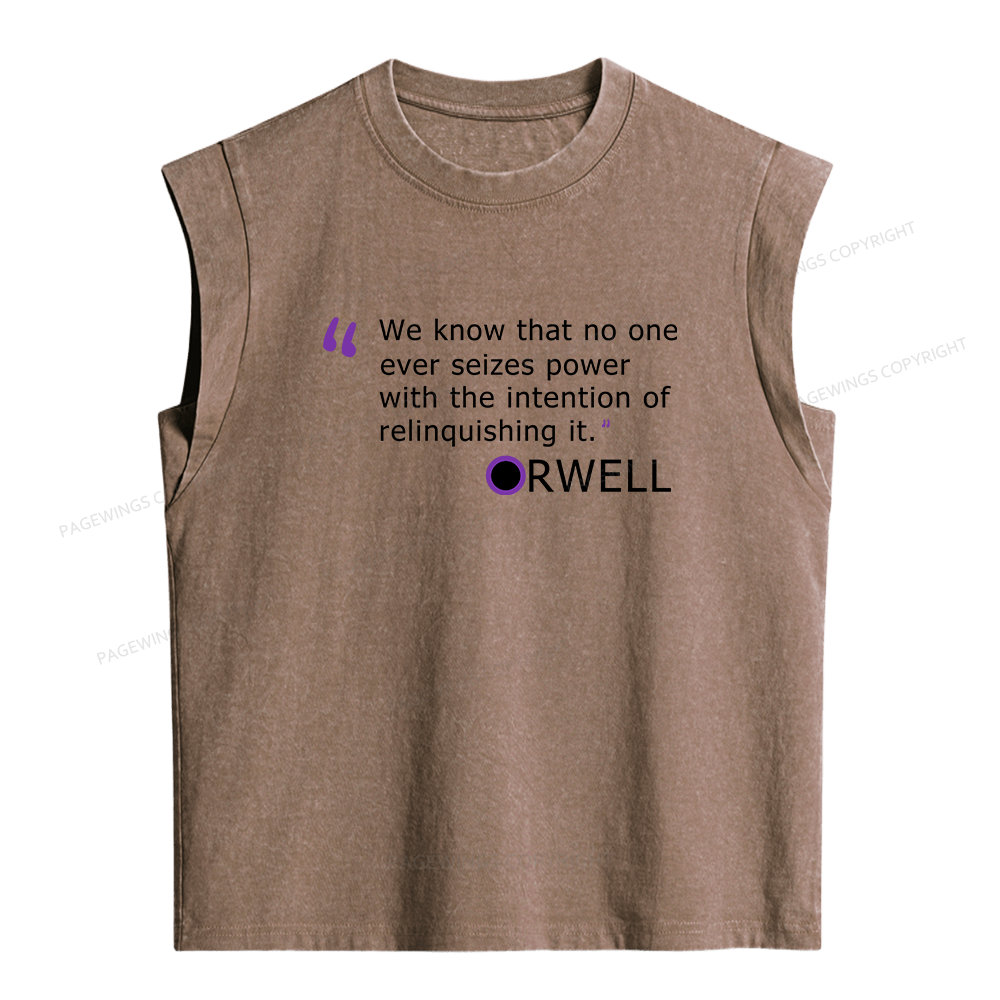 Pagewings The Intention Of Relinquishing It Women's Washed Tank Top