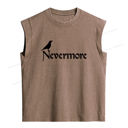 Pagewings Nevermore Women's Washed Tank Top