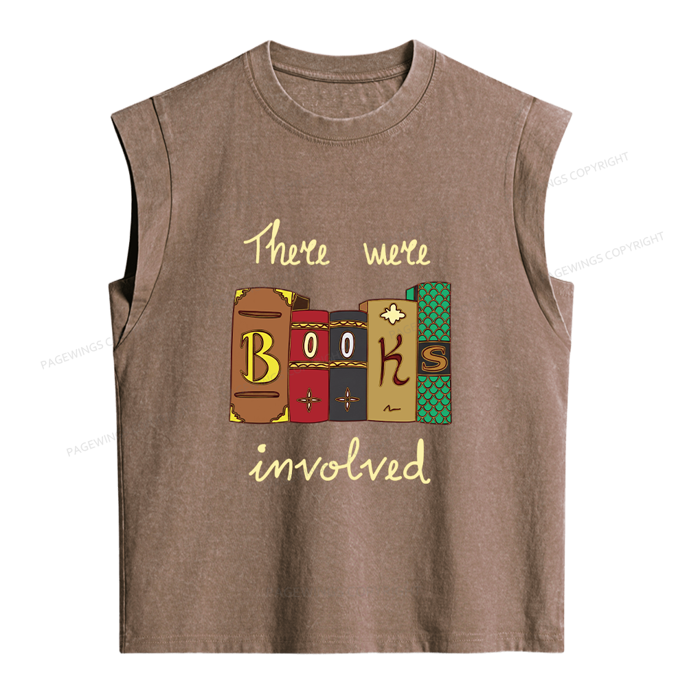 Pagewings Books Involved Women's Washed Tank Top