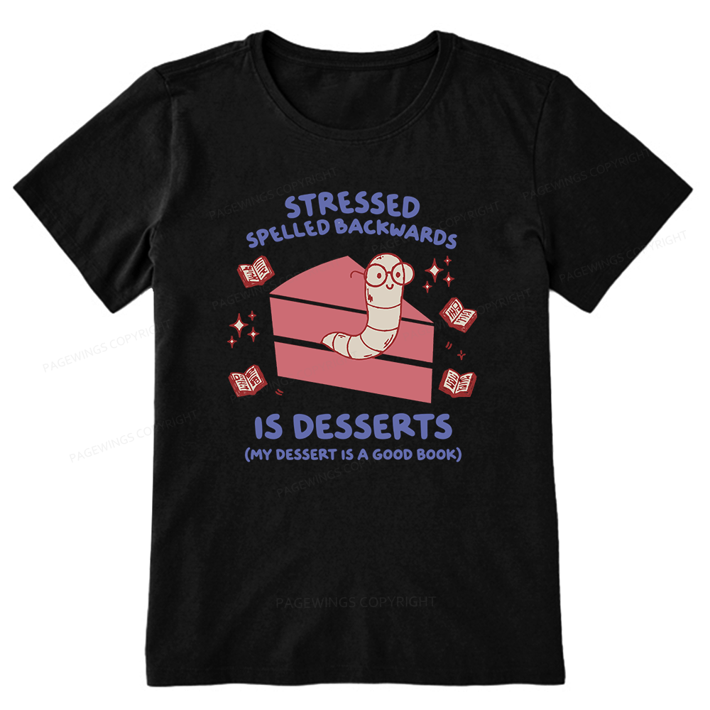 Pagewings My Dessert Is A Good Book Unisex Classic T-shirt