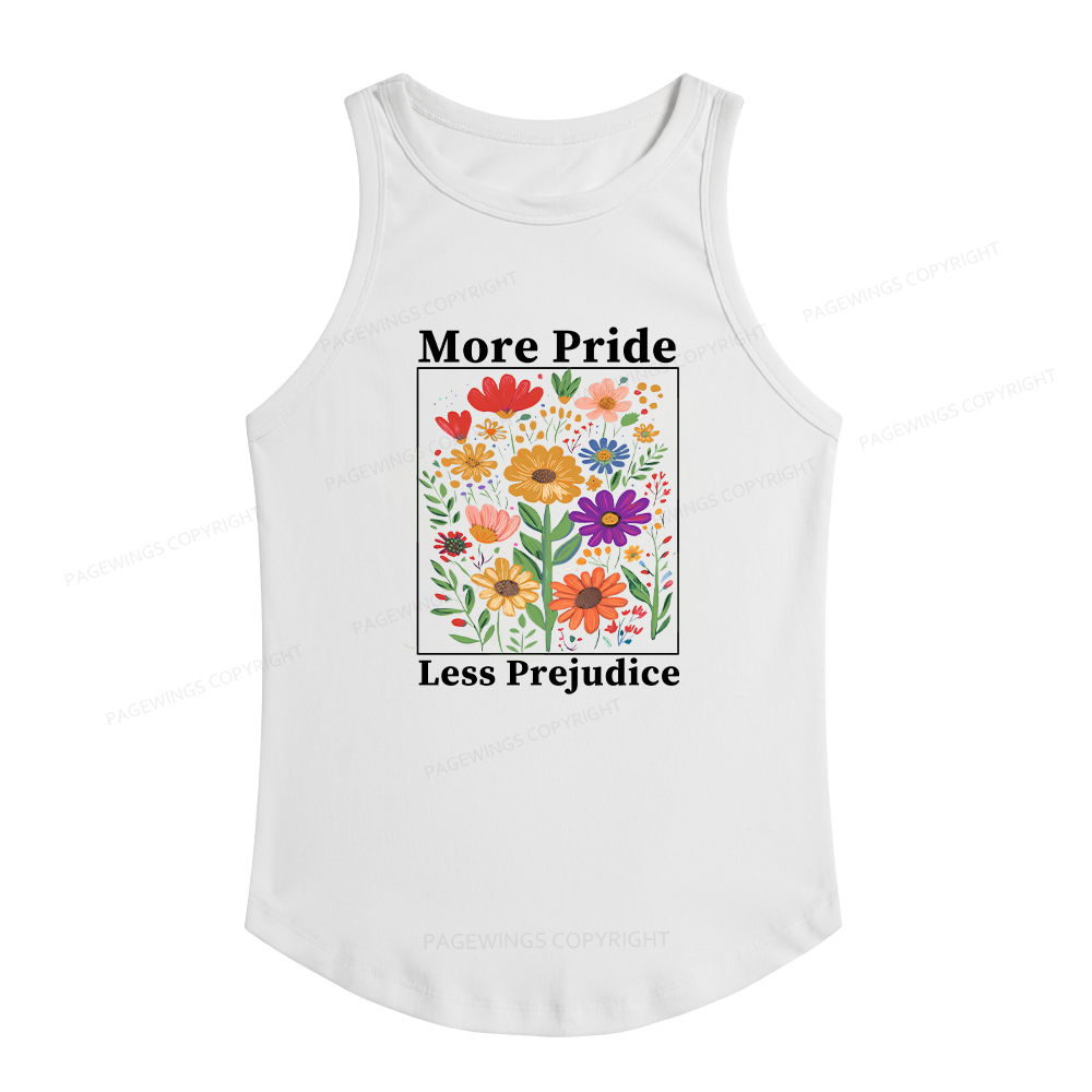 Pagewings More Pride Less Prejudice Women's Fitted Tank Top