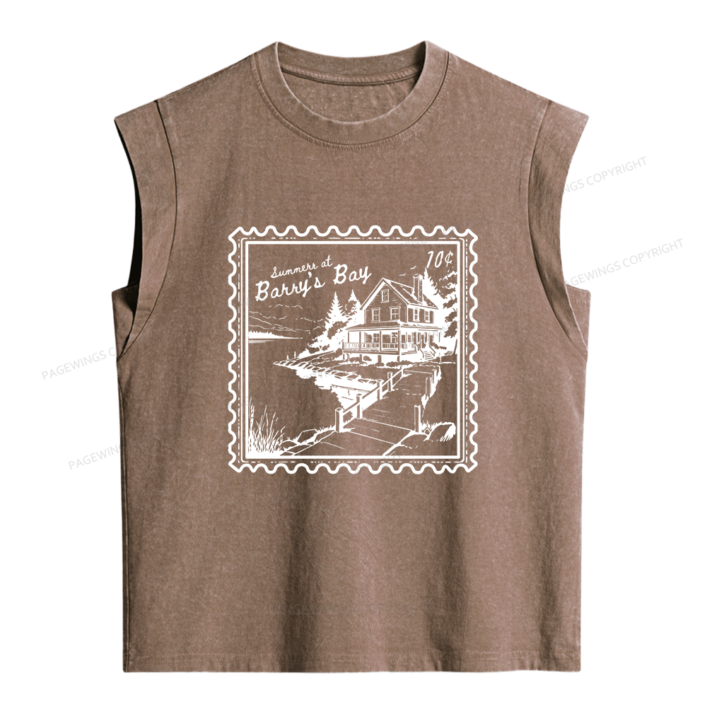 Pagewings Every Summer  Women's Washed Tank Top