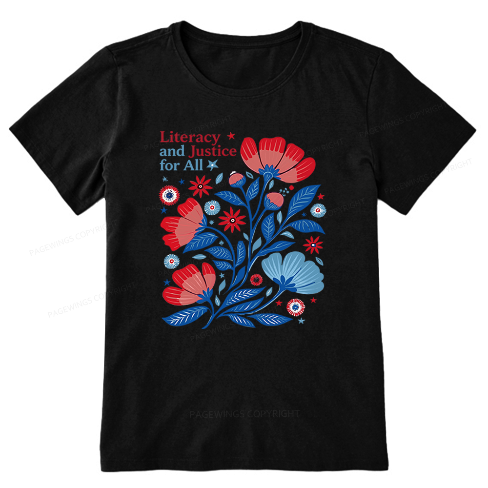 Pagewings Literacy and Justice for All Unisex Classic T-shirt