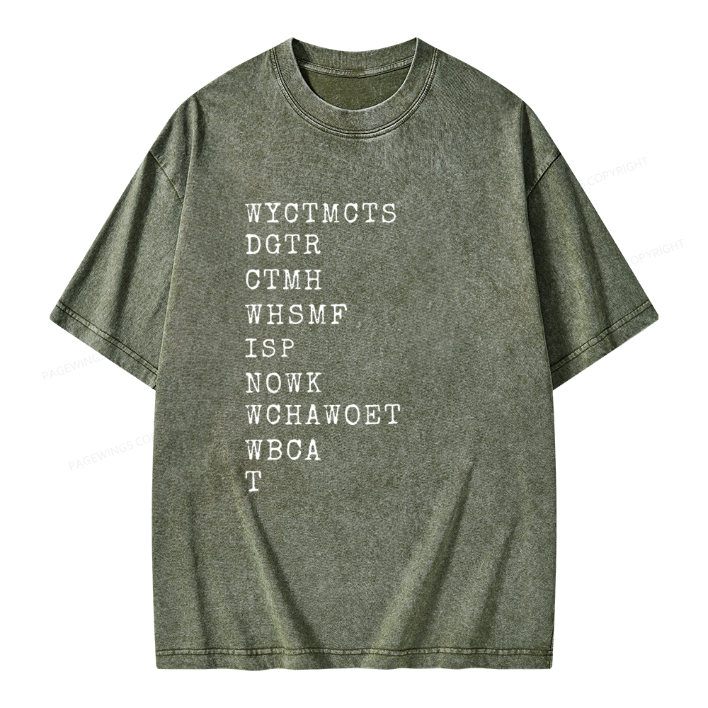 Pagewings Will You Come To My Cottage This Summer Unisex Washed T-shirt