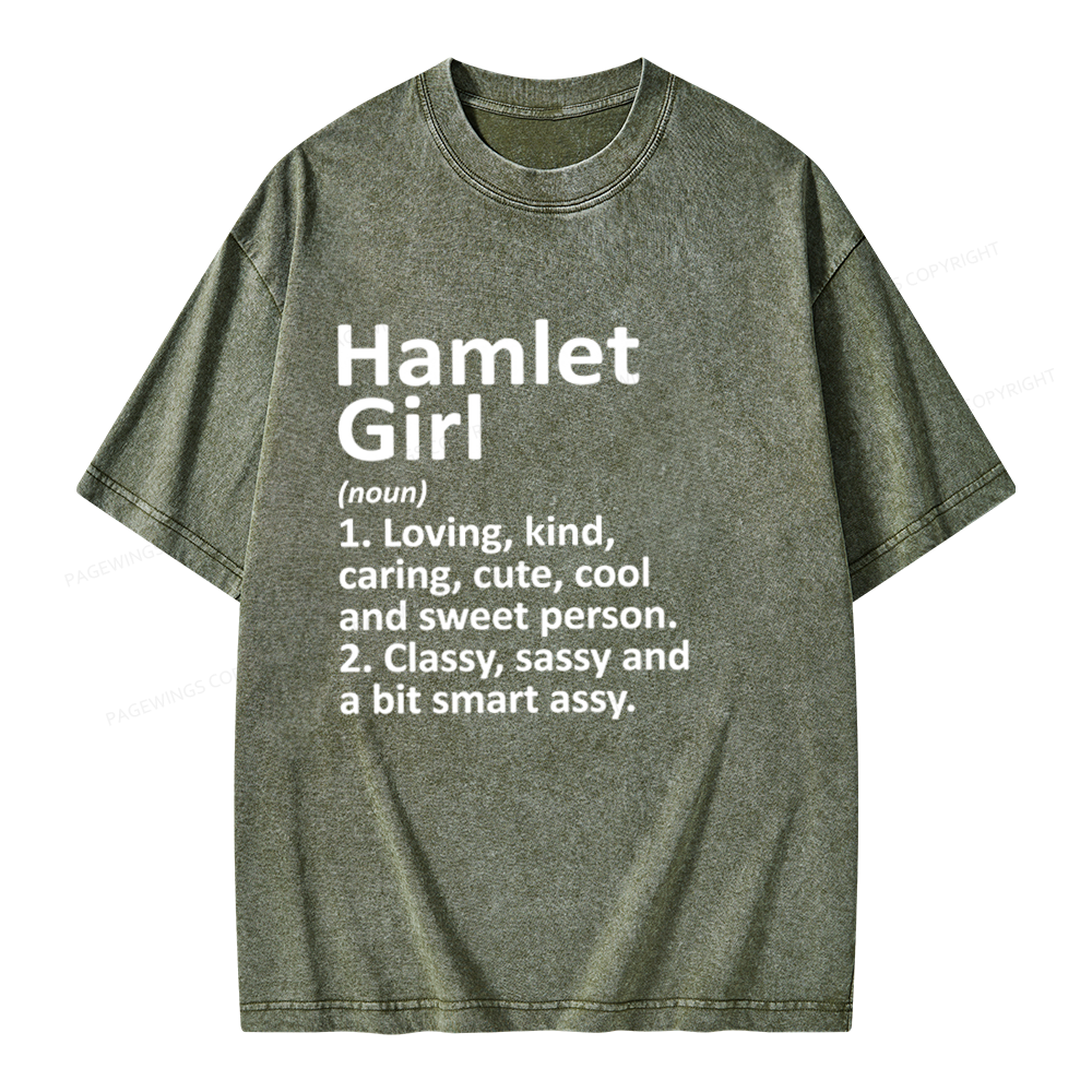 Pagewings Hamlet Girl Unisex Washed T-shirt