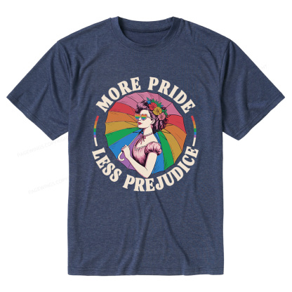 Pagewings Soft More Pride Less Prejudice Unisex Heather T-Shirt