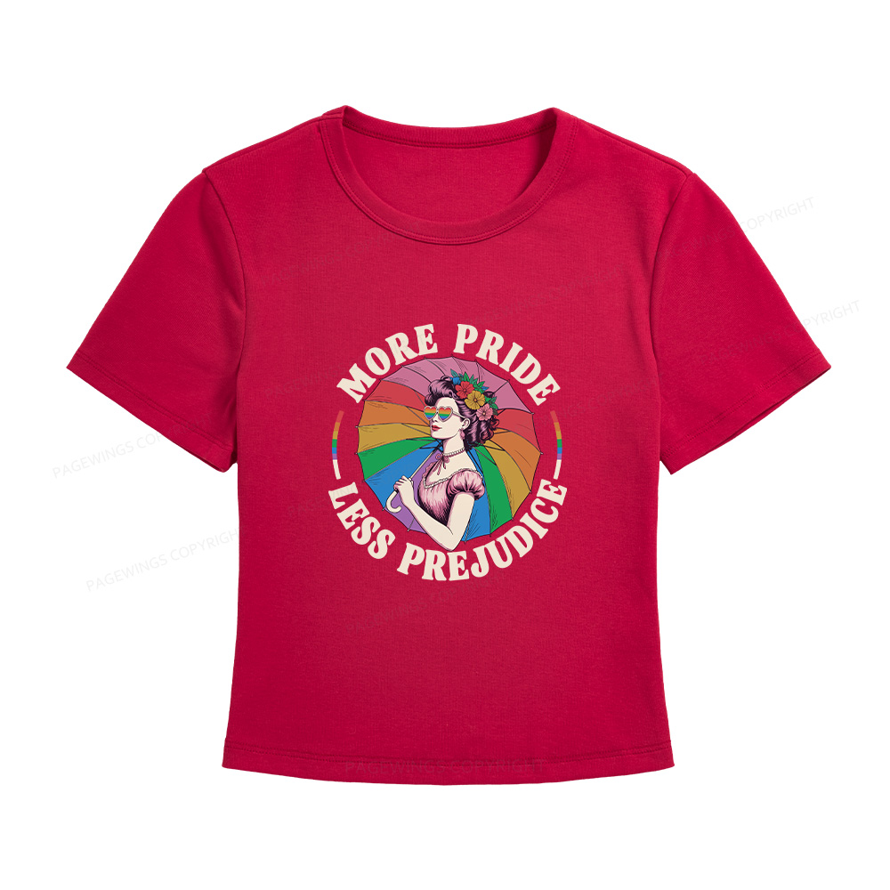 Pagewings More Pride Less Prejudice Women's Baby Tee