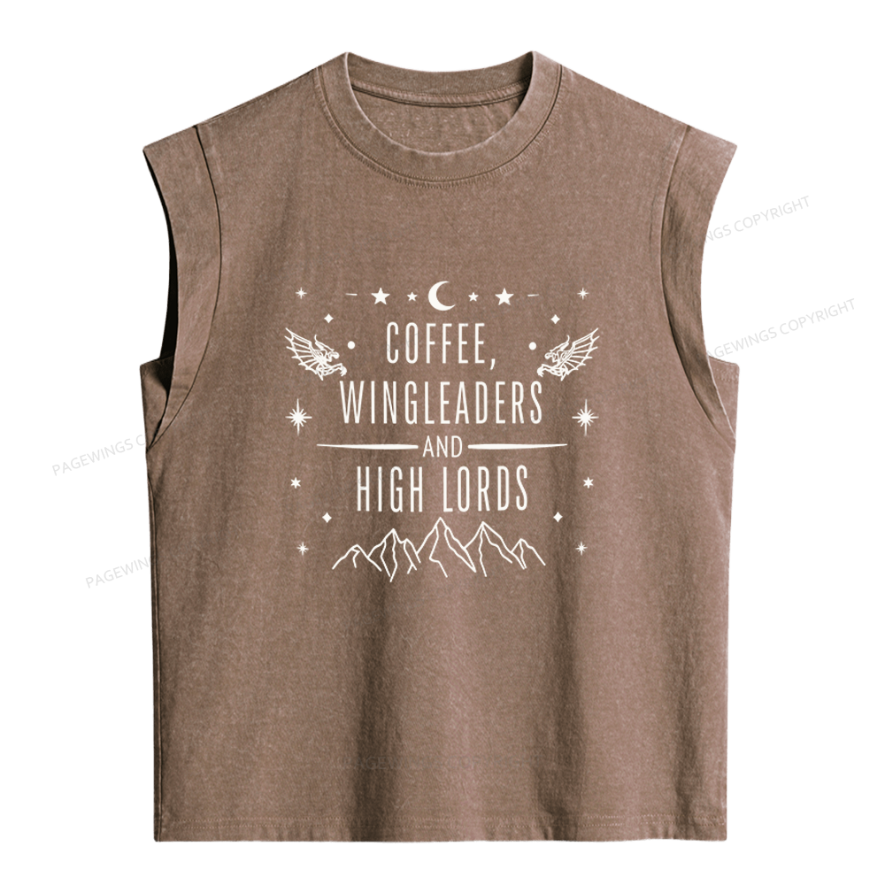 Pagewings Fantasy Bookish Women's Washed Tank Top