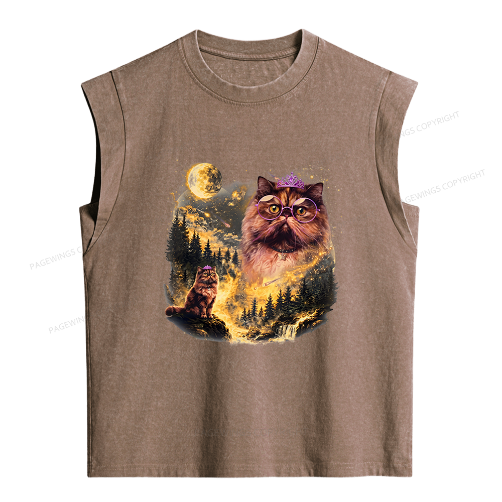 Pagewings Princess Donut Women's Washed Tank Top