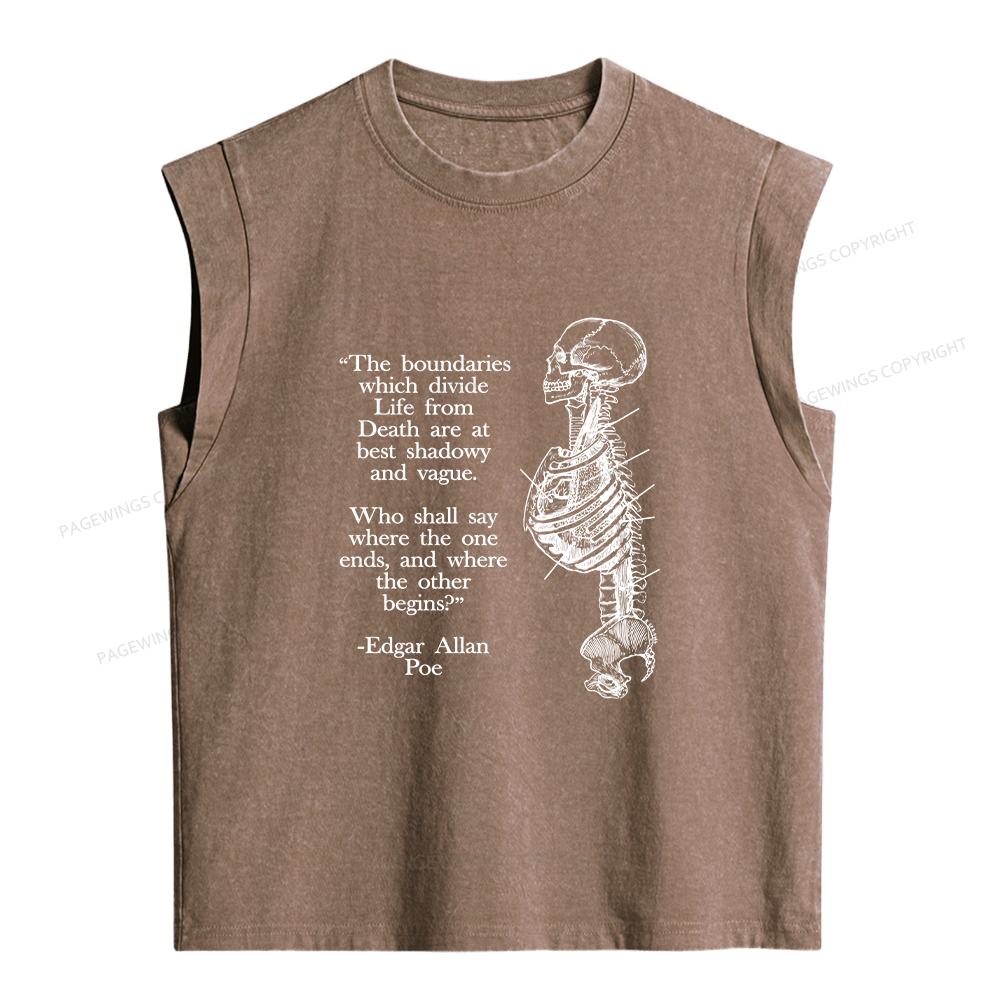 Pagewings Burial Women's Washed Tank Top