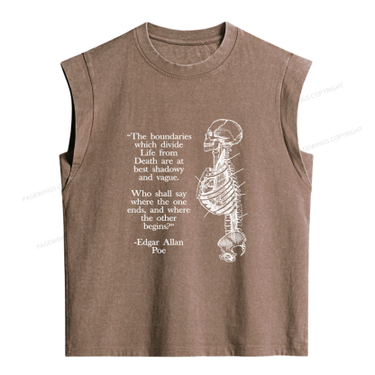 Pagewings Burial Women's Washed Tank Top
