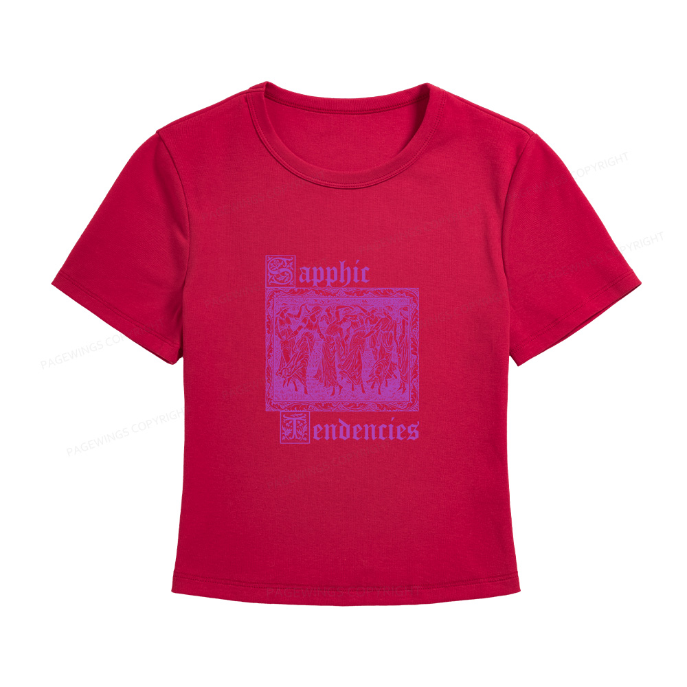 Pagewings Sapphic Tendencies Women's Baby Tee