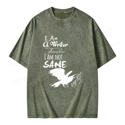 Pagewings Macabre Literary Unisex Washed T-shirt